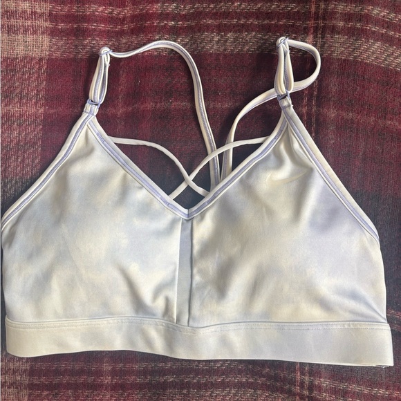 Nike Other - Nike Light Purple and White Sports Bra with Strappy Design
